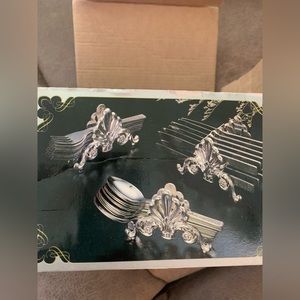 3 piece silver plated Buffett caddies